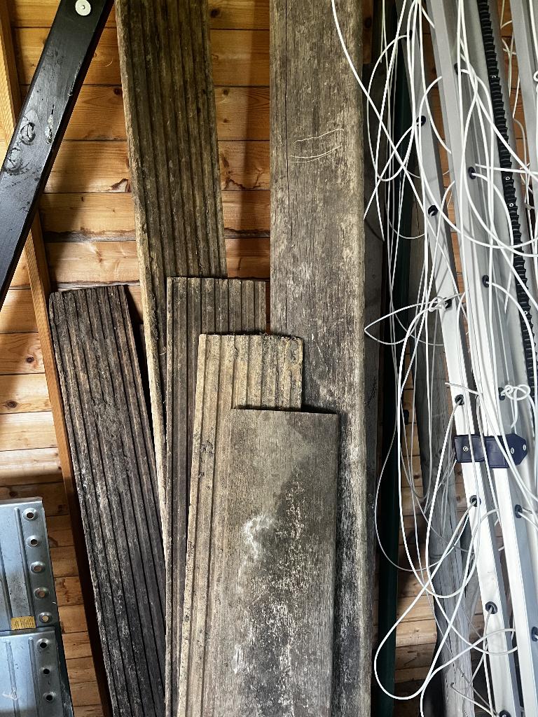 Houten terrasplanken (Ipé hardhout klasse 1), Ophalen, Gebruikt, Hout