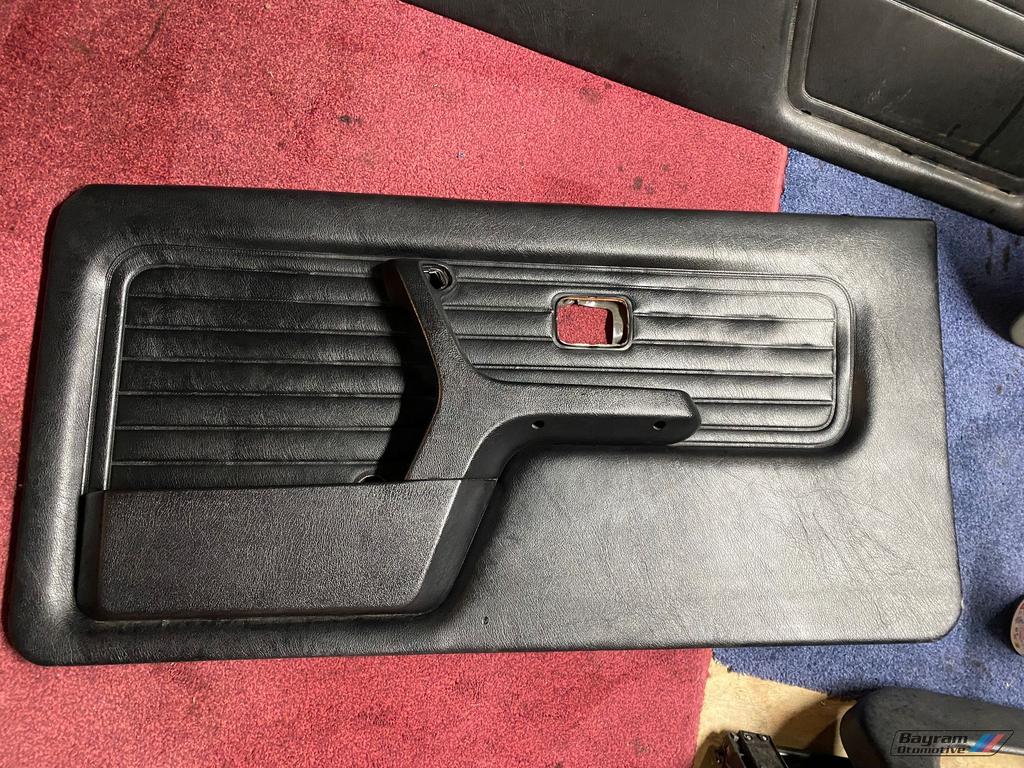 Bmw E30 cabrio deurpaneel zwart rechts 3-serie leder paneel, Ophalen, Gebruikt, -, -