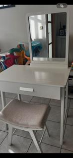 Kaptafel met spiegel en krukje, Huis en Inrichting, Ophalen, Zo goed als nieuw