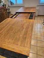 Houten tafel, uitschuifbaar tot 10-12 personen + Dressoir, Ophalen