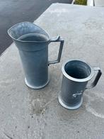 2 tinnen bekers, Antiek en Kunst, Ophalen