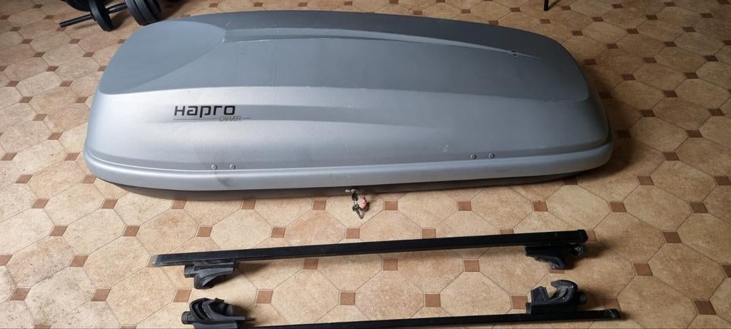 Cofre de toit gris hapro, Autos : Divers, Coffres de toit, Enlèvement, Utilisé