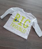 Big trouble witte longsleeve 74, Enlèvement ou Envoi, Comme neuf, Garçon ou Fille, Chemisette ou Manches longues