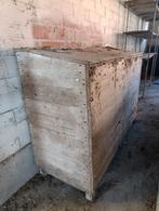 Oude houten kist, Ophalen, Gebruikt