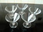 5 Kristallen Art Deco glazen., Ophalen