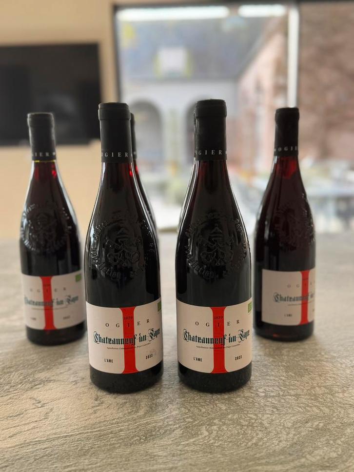 Ogier “L’Ame” – Châteauneuf-du-Pape 2022 6 flessen, Verzamelen, Wijnen, Zo goed als nieuw, Frankrijk, Ophalen