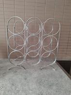 Metalen wijnrekje voor 9 flessen, Enlèvement, Comme neuf