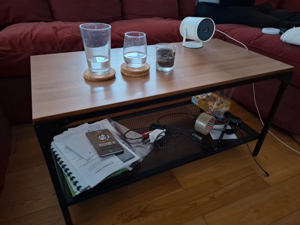 Table basse FJALLBO, Maison & Meubles, 50 à 100 cm, Enlèvement, Utilisé, Rectangulaire