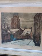 EAU FORTE DE RENE VANDESANDE (1889-1946), Enlèvement