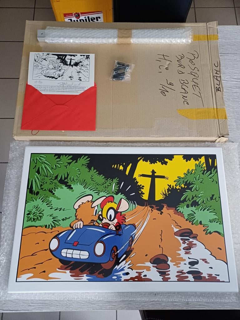 Plaque émaillée Chlorophylle version HC, Collections, Personnages de BD, Enlèvement ou Envoi, Autres personnages, Comme neuf, Autres types