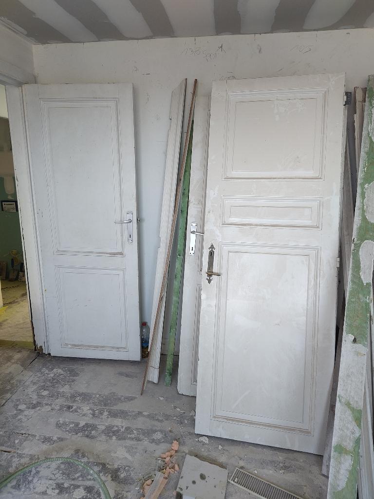 [urgent] lot de 4 portes anciennes en bois, Enlèvement, Utilisé