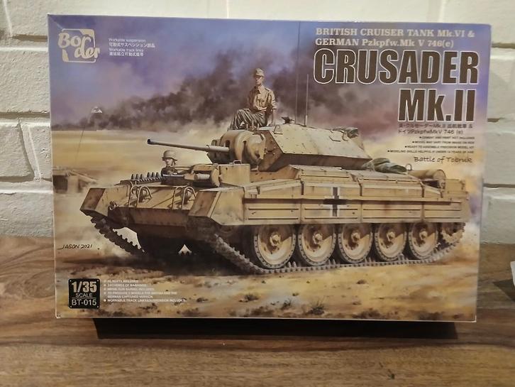 Grensmodel (BT016): Crusader Mk.II om 1:35, Hobby en Vrije tijd, Modelbouw | Auto's en Voertuigen, Nieuw, Tank, 1:32 tot 1:50