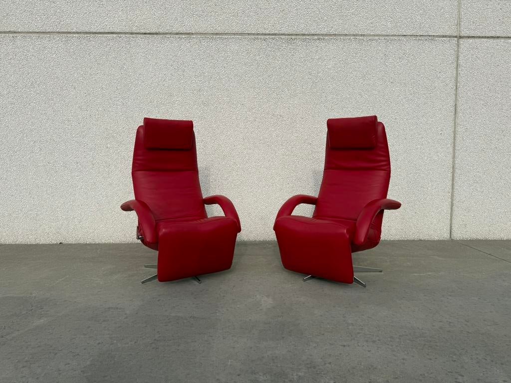 Fauteuil inclinable Jori Yoga Mono-Move (2 pièces), Maison & Meubles, Fauteuils, Comme neuf, Cuir, Métal, Autres matériaux, Enlèvement ou Envoi