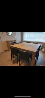 Teak eettafel, Ophalen