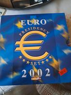 Euro presidency set 2002 met unc munten 2 medailes en cd, Ophalen, 1 euro