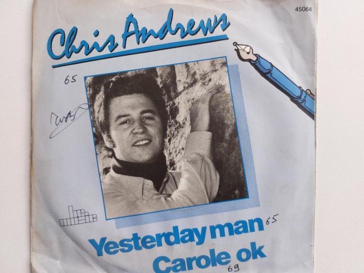 Chris Andrews - Yesterday Man / Carole Ok (Jubox), Cd's en Dvd's, Vinyl Singles, Pop, Ophalen of Verzenden