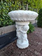 Oud tuinbeeld met bloempot, Tuin en Terras, Ophalen, Gebruikt, 40 cm of meer, Beton