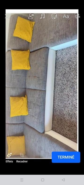 Divan, 75 à 100 cm, Quatre personnes ou plus, Comme neuf, Tissus