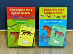 set Tekenen met sjablonen 2 stuks, Ophalen of Verzenden, Gebruikt, Taal en Lezen