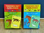 set Tekenen met sjablonen 2 stuks, Gebruikt, Ophalen of Verzenden, Taal en Lezen