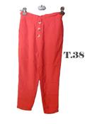 (40) - pantalon femme t.38 rouge - koton -, Maat 38/40 (M), Ophalen of Verzenden, Zo goed als nieuw, Lang