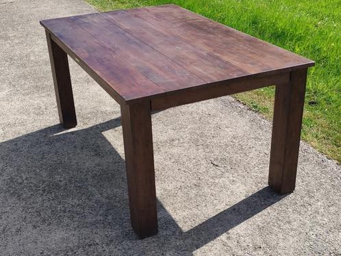 Houten eettafel H&H, Huis en Inrichting, Tafels | Eettafels, Gebruikt, Ophalen