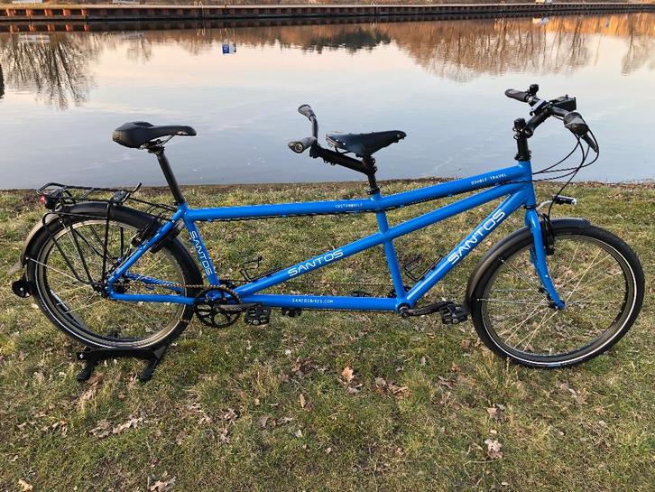 Santos Dubbele Travel tandem, Rohloff Magura HS 33, Fietsen en Brommers, Fietsen | Tandems, Zo goed als nieuw, Ophalen of Verzenden