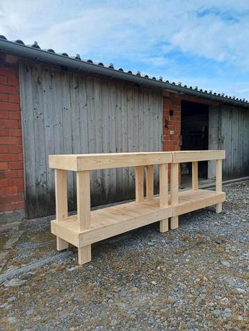Muurtafel vervaardigd uit steigerhout  laatste stuks ❗️ beschikbaar voor biedingen