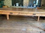 Grote teaktafel, Huis en Inrichting, Tafels | Salontafels, Ophalen, Zo goed als nieuw