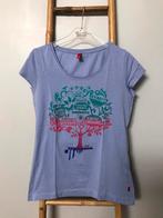 QS S.Oliver blauw t-shirt met veelkleurige bomenprint, Kleding | Dames, Gedragen, Blauw, S. Oliver