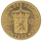 Nederland 10 Gulden 1932 Wilhelmina, Goud, Ophalen of Verzenden