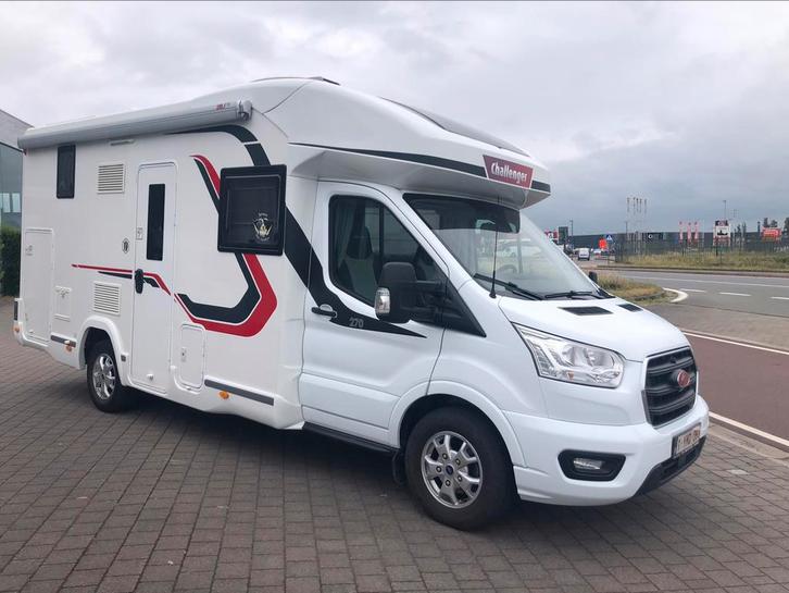 Prachtige Challenger 270 VIP uitvoering en 14000 km, Caravans en Kamperen, Mobilhomes, Bedrijf, tot en met 4, Half-integraal, Chausson