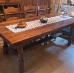 Mooie eiken tafel met 6 stoelen, Antiek en Kunst, Ophalen of Verzenden