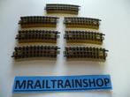 3600A1/2 MARKLIN HO - 7 x GEBOGEN RAILS/VOIES COURBES, Wisselstroom, Ophalen of Verzenden, Rails, Zo goed als nieuw