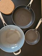 3 pannen + onderzetters., Huis en Inrichting, Ophalen