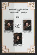 Rubensjaar blok met zelfportret, Postzegels en Munten, Postzegels | Europa | België, Kunst, Verzenden, Postfris, Postfris
