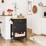 Chariot de cuisine à roulettes | LIVRAISON GRATUITE, Neuf, -, -, HOMCOM