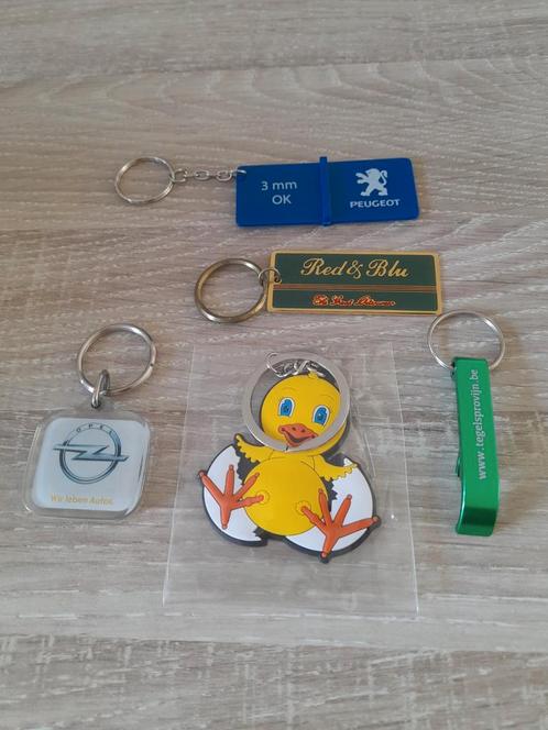 Sleutelhanger 5 stuk's vanalles een beetje, Verzamelen, Sleutelhangers, Zo goed als nieuw, Overige typen, Ophalen of Verzenden