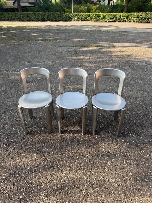 Bruno Rey Kusch co zilver (3 beschikbaar), Huis en Inrichting, Stoelen, Gebruikt, Hout, Ophalen