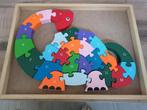 Puzzle en bois 26pc dinosaure lettre et alphabet 4-6ans, Enfants & Bébés, 4 à 6 ans, Enlèvement, Utilisé, 10 à 50 pièces