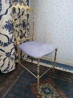 Vintage Chiavari style Italiaanse stoel, Huis en Inrichting, Stoelen, Ophalen, Gebruikt, Metaal