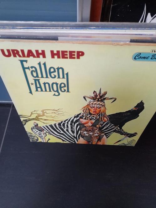 lp - uriah heep - fallen angel, Cd's en Dvd's, Vinyl | Hardrock en Metal, Gebruikt, Ophalen of Verzenden