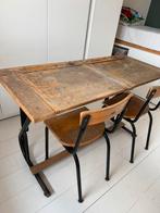Vintage Retro schoolbank, Huis en Inrichting, Ophalen, Gebruikt