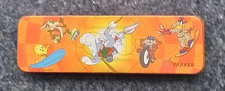 Kleine Parker Pennendoos - Looney Tunes, Verzamelen, Stripfiguren, Zo goed als nieuw, Gebruiksvoorwerp, Looney Tunes, Ophalen of Verzenden