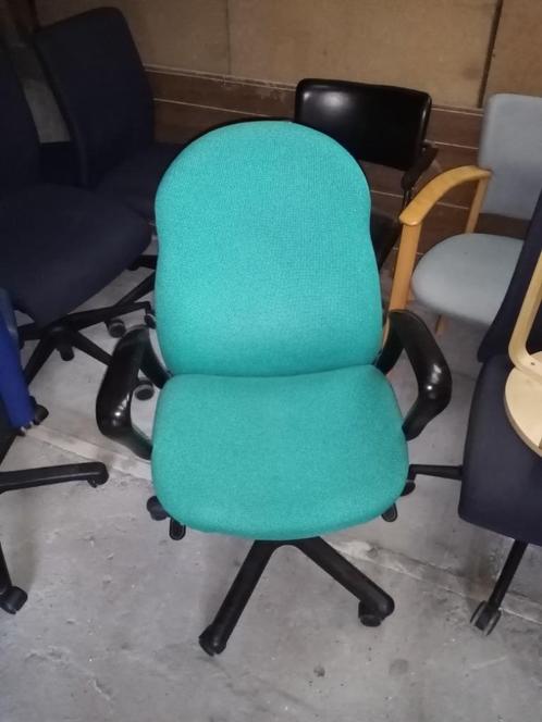 Ergonomische groene bureaustoel, Huis en Inrichting, Bureaustoelen, Zo goed als nieuw, Bureaustoel, Groen, Ergonomisch, Ophalen
