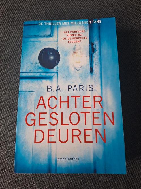 B.A. Paris - Achter gesloten deuren, Boeken, Thrillers, Zo goed als nieuw, Ophalen