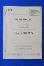 Règlement G212 'Les Grenades - Frag Gren M72', Envoi