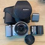 Sony Nex-5, Sony 18-55 oss, housse cuir, flash, TV, Hi-fi & Vidéo, Enlèvement ou Envoi