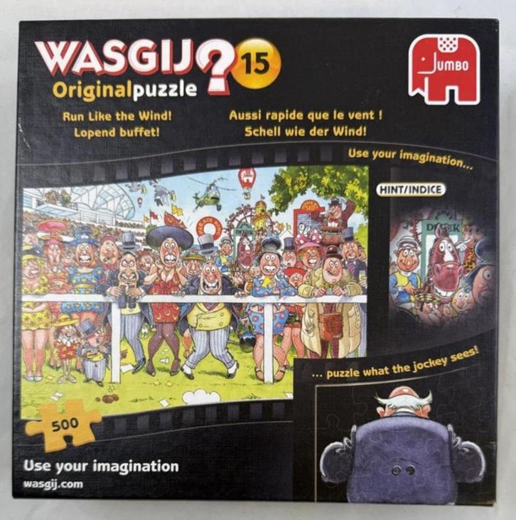 Wasgij Original puzzel 500 stukjes 15 lopend buffet compleet, Hobby en Vrije tijd, Denksport en Puzzels, Zo goed als nieuw, Verzenden