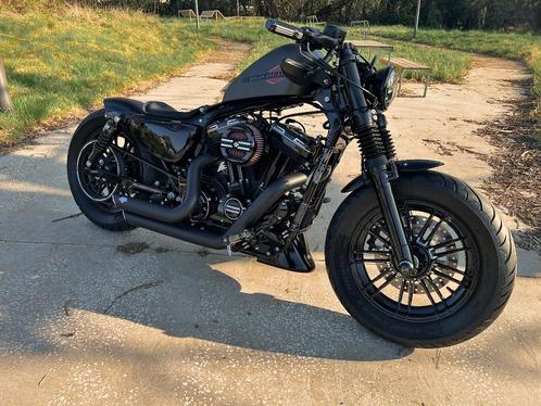 Harley Sportster Forty Eight Bobber One of One Custom 900 km, Motoren, Motoren | Harley-Davidson, Particulier, Overig, 2 cilinders